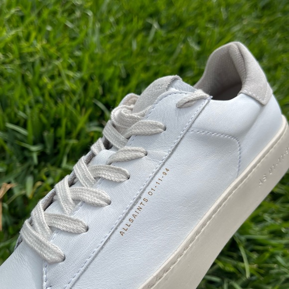 ALLSAINTS 'KLIP' LEATHER SNEAKERS women size 39 US 9 gently used - Picture 10 of 16